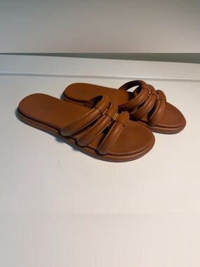 OluKai Women's Tan Slide Sandals